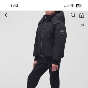 Moose Knuckles Kids Black Joggers